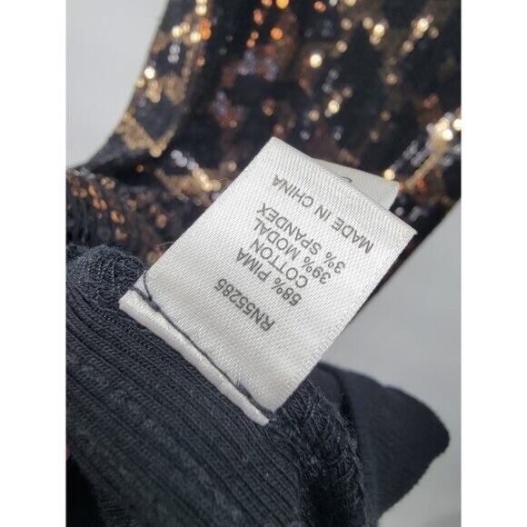 Express Women's Black & Gold Sequin Racerback Tank Dress Small - Picture 5 of 6